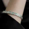 Bangle Vintage Punk for Women Couples Fashion Creative Design Sparkling Zircons Wedding Bride Jewelry Gifts