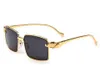 sunglasses for men gold metal frame men buffalo horn glasses fashion mens sports spectacle sunglasses big rimless glasses4369272