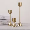 Kerzenhalter Luxus Metall Hochzeit Candlestick für Vintage Gold Valentinstag Dekorationen Großhandelesalationen