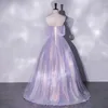 Party Dresses Lilac Women Prom Real Image Off The Shoulder Sequin Ball Gown Vestidos De Gala Formal Evening Gowns Corset Back