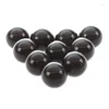 Figurines décoratives 20 PCS Marbles 16 mm Verre Balles de bite de décoration Couleur Nuggets Toy Set Black Black