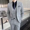 Mens Business Leisure Piece Set Professional Formal Suit Version de Best and Wedding