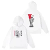 America Brand Unisex Hoodies Mens Womens Cotton Big V Letter Front and Back Street Fashi