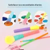 Shadow Docolor Colorful Makeup brushes set Cosmetic Foundation Powder Blush Eyeshadow Face Kabuki Blending Make up Brushes Beauty Tool