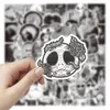 50PCS New White Black Nightmare Graffiti Sticker Cartoon Jack Sally Stickers Waterproof Luggage Computer Notebook Helmet Skateboard Cup Protect Animals Decals