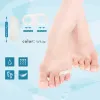 1Pair Little Toe Separator Silicone Gel Toe Valgus Corretor Alonimador Audentador de alívio Protetor de alívio do poço Ferramenta de cuidados com os pés de dois buracos