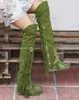 Fashion Bohemian Boho Knee High Boot Ethnic Women Wassel Fringe Fux Subsuli in pelle Hight Woman Girl Girl Long Booties Long Long Booties3050797