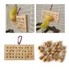 Papageien mahlen kauen Spielzeug Holzkauen Training liefert natürliche Holz -Tastatur -Molierspielzeug für Haustier Vogel, zerrissen das Schleifen