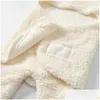 Filtar Svaddling 0-12m Borns Baby Filt Born Ddle Wrap Soft Winter Bedbling Få Slee Bag 1PC Drop Delivery Kids Maternity Nur Ote9C