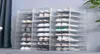 12pcs Shoe Box Set Multicolor Foldable Storage Plastic Clear Home Organizer Shoe Rack Stack Display Storage Organizer Single Box A9680023