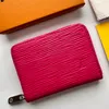 M60067 Women Luxurys Designers حاملات بطاقات براءات الاختراع حقائب جلدية محفظة ملونة اللون