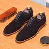 Scarpe vestiti abiti da lavoro uomini anti-sudede antisede nubuck grandi oxford maschi