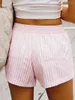 Abbigliamento per il sonno femminile Donne Shorts Shorts Bottoms Elastic Waist Casual Summer Tasca Casa Casa coreano