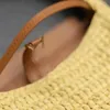 Yaz Straw Tasarımcı Çanta Undermar Plaj Tasarımcıları Çanta Kadınlar Omuz Çantaları Lüks El Dokuma Lafit Cowhide Card Para Çantaları Moda Çok yönlü