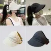 Visors Ball Caps 1pc Femères Visors Fashion Sun Protection Chapeaux Créatif Face Masque Crochet Design Nouveau produit Summer Sun Hat Apparel Accessoire 240412