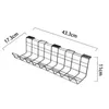 Ganchos sob a caixa de cesta de cesta de prateleira de fio Caixa de organizador elétrico pendurado Armário de armazenamento Bandeja de gestão deslizante