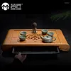 Tea Trays Large Set Bamboo Tray Traditional Handmade Table Drainage Water Storage Drawer