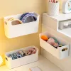 Wall Hanging Storage Box Bathroom Cosmetics Organizer Kitchen Cabinet Door Seasoning Storage Home Remote Control Sundries Holder