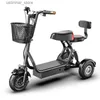 Bicicletas Ride-Ons idosos triciclo elétrico 48V 800W Pequeno mini lazer 20Ah Mulheres adultas para crianças pegam filhos Bateria de Bateria dos Pais-Cresdores L47