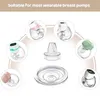 Bröstpumpar 6 st/set silikon anka ventil och membran bröstpump delar skydd baby matning bröstvårta elektriska bröstpump tillbehör 240413