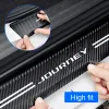 Luminous Car Door Threshold Sill Protective Plate Rear Trunk Bumper Sticker for Dodge JOURNEY Logo CALIBER RAM DART Accessories