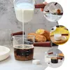 Copos de vinho 2 PCs Glass Milk Gu Design Design Coffee Coffee Pitcher Clear Houses Espresso SS Copo medidor de madeira