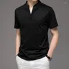 T-shirts pour hommes T-shirt à manches courtes Summer Thin Breathable V-Neck Fashion Colord Color Color