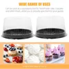 Gift Wrap 10 Pcs Dessert Box Plastic Cake Carrier Baked Cheese Storage Wedding Stand Disposable Paper Cups Packaging