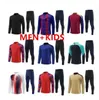 Ansu Fati Camisetas de Football Tracksuit Kit 24/25 män och barn vuxna pojkar Lewandowski F. de Jong Training Suit Jacket Chandal Futbol Survetement