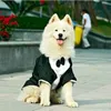 Hondenkleding Do Weddin Pak Boy Do Des Tuxedo Cori Bulldo Samoyed Husky Olden Retriever Clothin Petin Pet Coat et Outfit Dropshipin L49