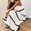 Vestidos casuais verão maxi para mulheres listras de moda o-pescoço mangas vestidos mulheres roupas manto bohemian vestidos solteiros de mujer