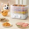 Dehydrators 5Layer Vegetable Meat Dehydrator 48 Hours Long Lasting Small Food Air Dryer Temperature Adjustable for Fruits Veggies Meats