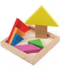 ألغاز Tangram الخشبية لـ Kidswood Tangrams مع 7 قطع ملونة كل لعبة تعليمية تعليمية تعليمية ممتعة للأولاد و 8106219