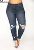 Jeans da donna ad alta vita Donne Calta Denim Pants Skinny Pants Autunno Sexy Stretch Stretch Push Up Pantaloni magri