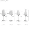 Wine Glasses Transparent Ripple Crystal lass Luxury Household oblet Party Champane lasses Cup Red Wine lass Weddin Cup Christmas ifts L49