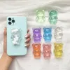 2024 Korea Aurora Laser Bear Bear Scelper держатель сцепляется ток -кронштейн для iPhone 13 -раз