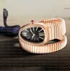 5A высококачественные женские часы -часы часы Snake Watches Quartz Moving Watchs Стиль Стиль из нержавеющей стали водонепроницаемы