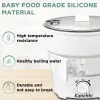 Pots 220v Collapsible Electric wok multifunctional household pot dormitory student electric Rice cooker mini electric cooking pot