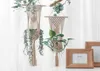 MALRAME MUR PLANGE PLANTERS PLANSERS AIR PLANT PLANTER BALCON DÉCoration Mur Planter Panier tissé Bohemian Makrama 2103290720