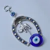 Figurines décoratives Turc Bleu Eye Amulet Horseshoe avec ruban d'éléphant Mur ethnique suspendu pendentif chanceux