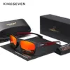 Подлинный Kingseven Brand Design Mens Glasses Поляризованные солнцезащитные очки Women Uv Lens Fashion Eyewear 240407