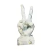 Decorative Figurines Resin Gesture Statue Victory Ok Po Prop Placement Desktop Ornament For Holiday Bookcase Living Room Tabletop Decor