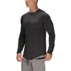 Camisetas de camisetas masculinas malha de camisetas esportes respiráveis Spring Autumn moda moda tendência de cor sólida de cor sólida