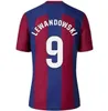 23 24 GAVI LEWANDOWSKI FC 바르셀로나스 축구 저지 Adama Pedri Camiseta de Futbol Ferran 2024 Ansu Fati Memphis 팬 플레이어 Dest Football Shirt 남자 키즈 키트