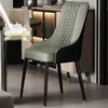Cadeiras de jantar de ouro para crianças Treinagem europeia cadeira nórdica italiana Sillas de couro rosa para sala de estar mobiliário de alta ponta