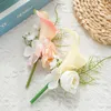 Flores decorativas 1PCS Festival IMITAÇÃO DE CASAMENTO FLOR BROoch Party Party Sentie Corsage Acessory Men's Dress Pin