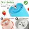 Blandare USB laddningsbar elektrisk frukt saftare blandare handhållen smoothie milkshake maker mini juice maskin bärbar mat mixer cup