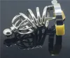 Male Device Cock Cage MKC037 metal stainless steel Penis Weight Ring BDSM Bondage Testicle Stretcher Sex Toys7846907