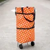 Torby do przechowywania składane torba do holownika przewożąca wózek na zakupy pomarańczowe szafa