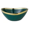 Bowls Ceramic Green Enamel Bowl Rice Vegetables Dessert Soup Noodles Service Porcelain Kitchenware